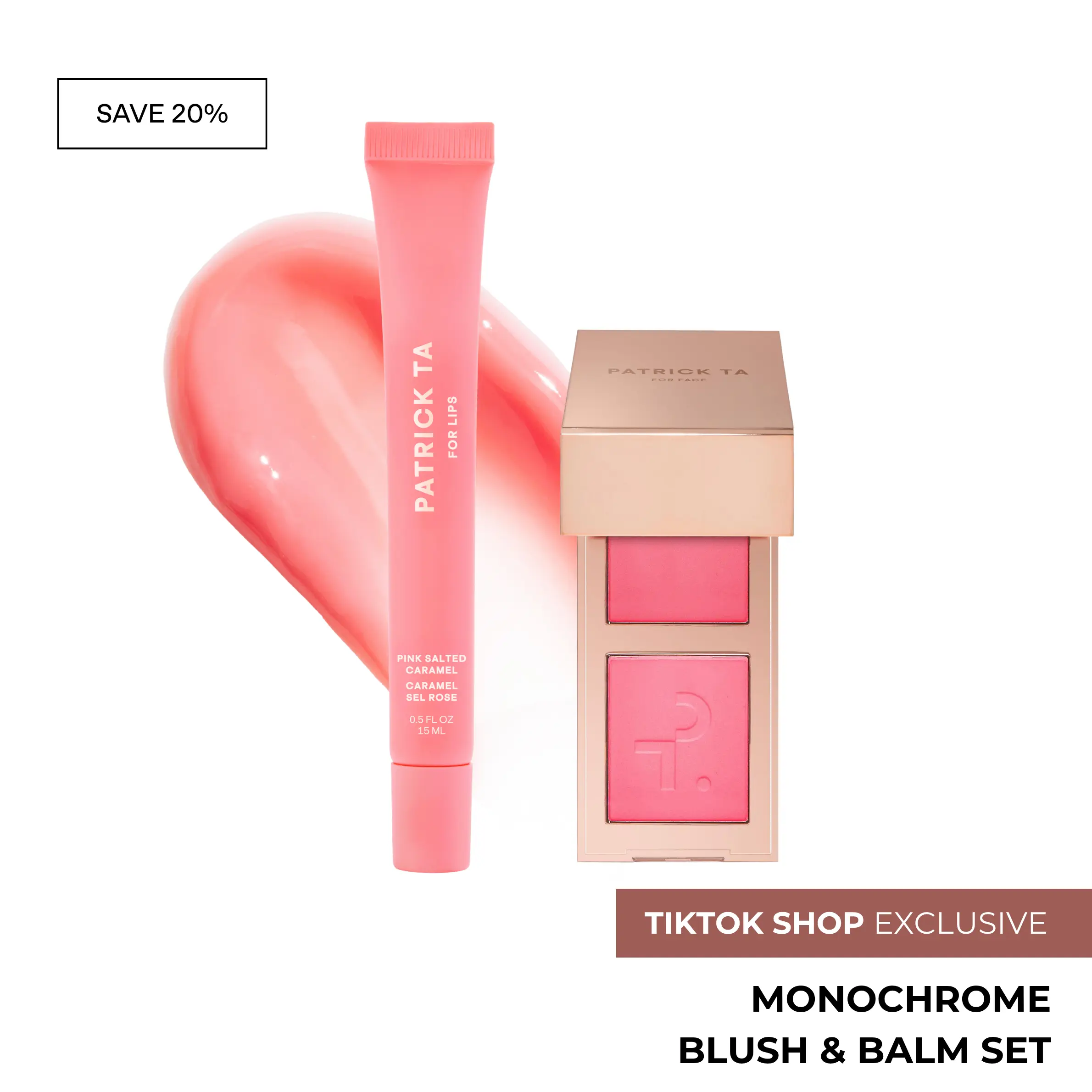 Monochrome Blush and Balm Set - Mini Major Headlines Blush Duo and Major Moisture Lip Balm