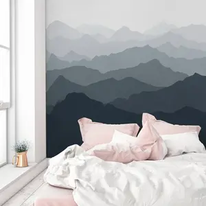 Mountain Mural Wall Art Wallpaper - Peel and Stick