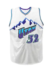 Plus Size Letter Embroidery Basketball Jersey, Loose Breathable Sleeveless V Neck Tank Top, Plus Size Men's Basketball Jerseys for Outdoor Sports Competition