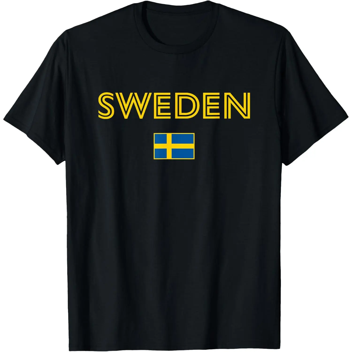 100%cotton Vintage Sweden Flag Swedish Souvenir Boys Girls Toddler T-Shirt