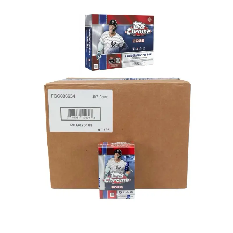 BREAK #292: PYT (x1)- 2026 topps chrome breakers delight, (x40)- 2026 Topps chrome blasters (sealed case)