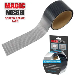 212 MAIN Magic Mesh Screen Repair Tape, 9ft Length Mesh Tape, Instant Screen Fix Patch, Strong Adhesion DIY Accessory for Scrapbooking & Stamping Hobbies