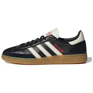 Adidas Originals Handball Spezial Low-Top Sneakers for Men and Women: Comfortable, Versatile, Thin-Sole, Durable, Black and White Trending Shoes, House White Official Shoes to Get / Maison Mihara