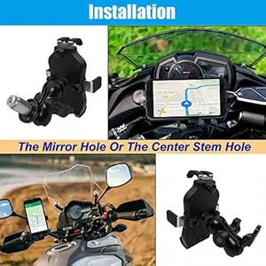 Motorcycle Phone Mount GPS Navigation Bracket Phone Holder Fork Stem For Hayabusa GSX-R 600 750 1000 YZF R1 R6 S1000RR CBR250R 300R For Ninja 400