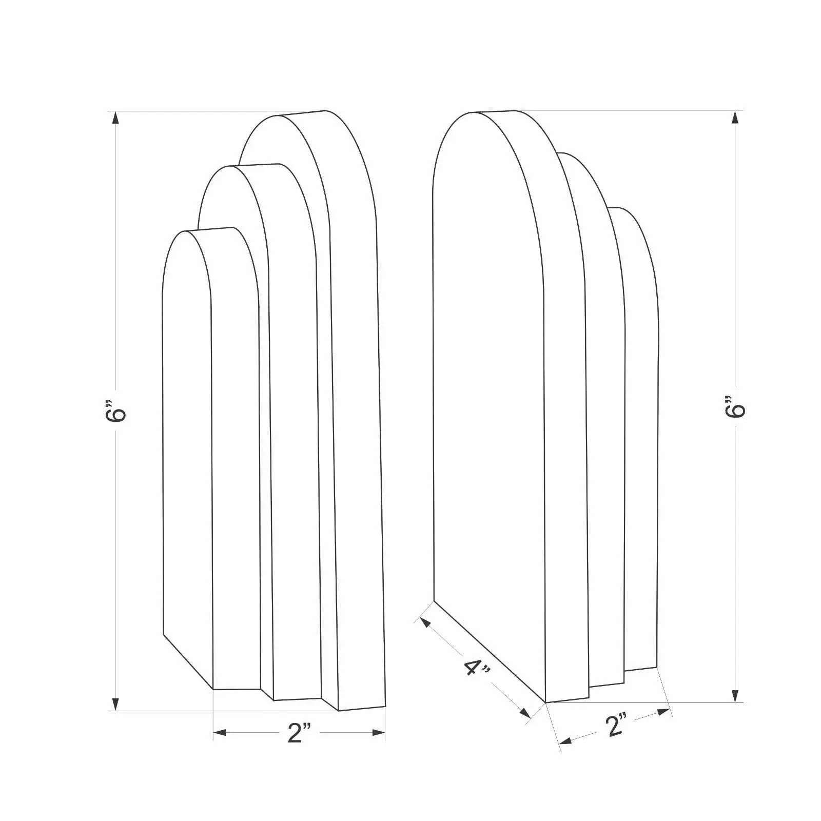 Huizachal Bookend