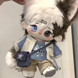 Fashion Doll Clothes for 20cm Doll Bao-ao Cotton Doll Cool Motorcycle Uniform Cos Gift Doll Handmade BJD Doll Accessories