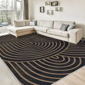 A Simple Lines and Texture Home Rug, Machine Washable, Fade Resistant, Soft and Durable, Suitable for Holidays and any space area, including hotels, offices, sofas, bedsides, kitchens, laundry rooms, hallways, porches, doorways, stairways, etc.