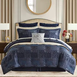 Galleria Navy 4 Piece Comforter Set