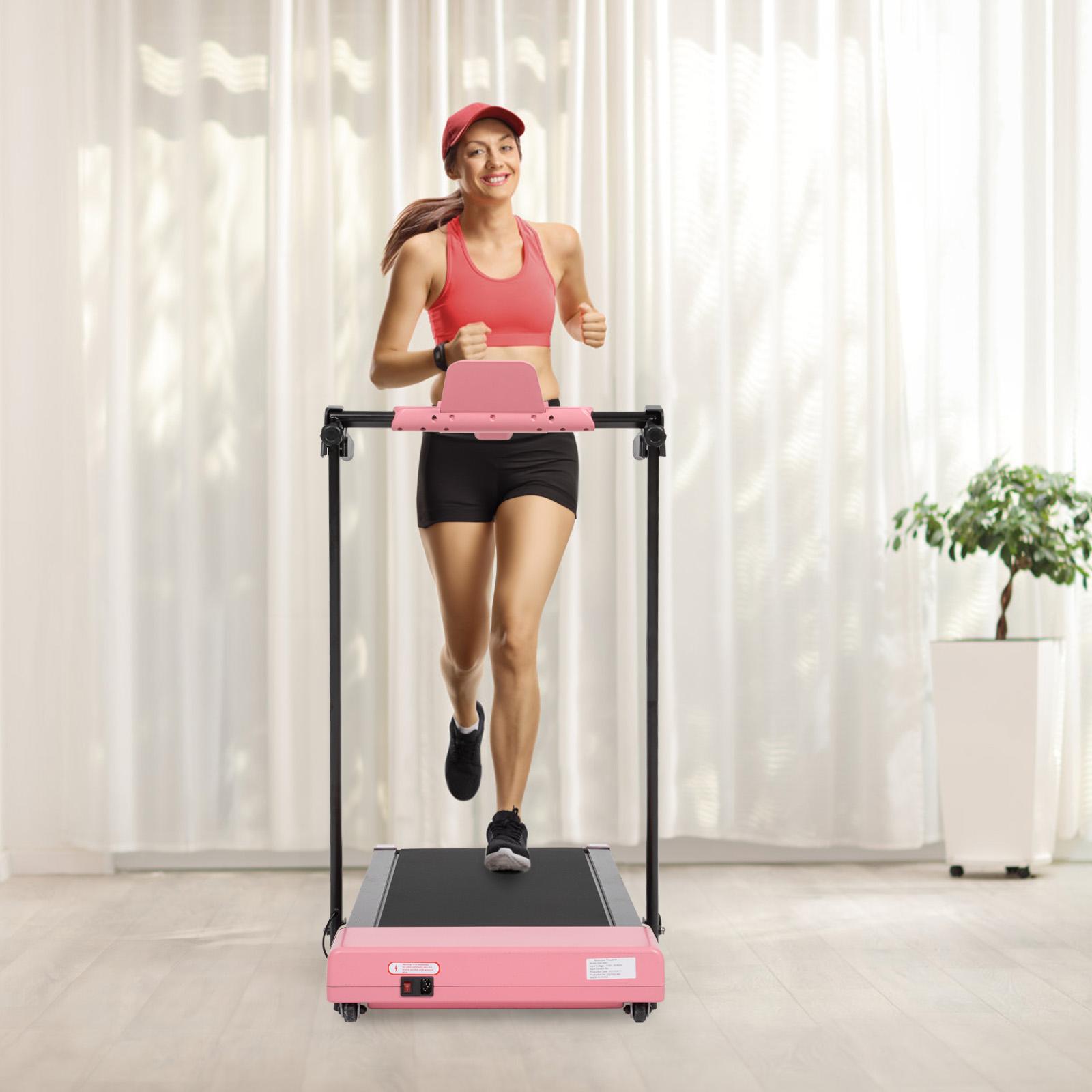 Treadmills for Home,  300 lbs Weight Capacity,Treadmill with LED for Walking & Running ,Run 1–7.6 mph,Walk 1–3.8 mph
