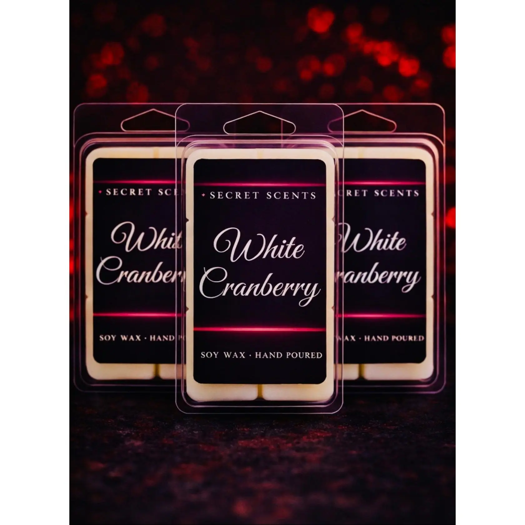 White Cranberry Highly Scented 3pack Wax Melt