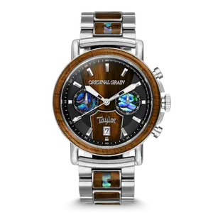 Limited Edition Cameroon Ebony Taylor Guitar Stainless Steel Chrono 44mm Limited Edition Cameroon Ebony Taylor Guitar Stainless Steel Chrono 44mm