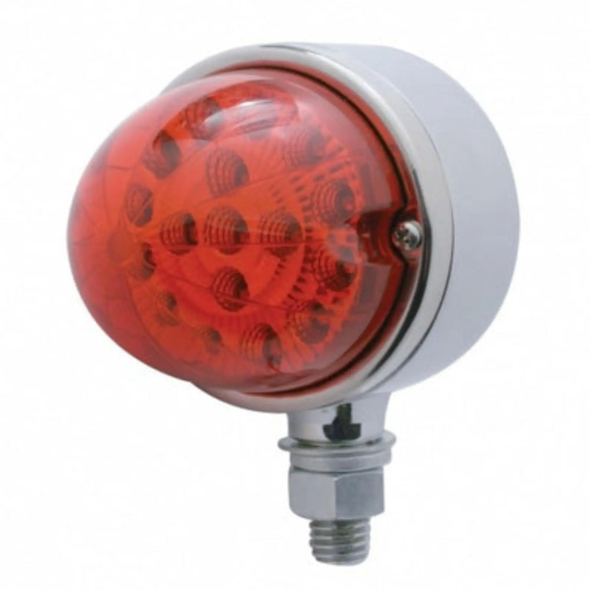United Pacific Red LED Single-Face Watermelon Pedestal Light for Automotive & Motorcycle Applications