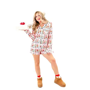 Pink Nutcracker Wonder Pajama Short Set
