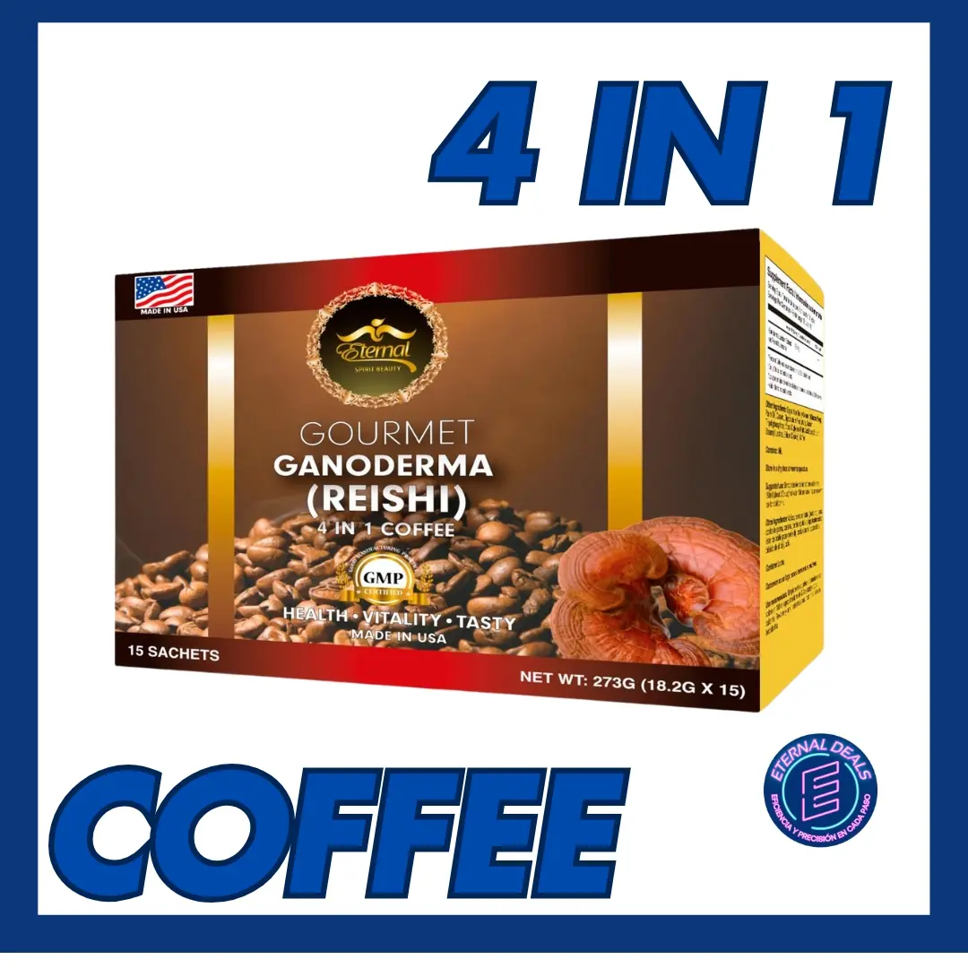 Eternal Spirit Beauty Gourmet Ganoderma 4 in 1 Reishi Coffee 15 Sachet 180mg Ganoderma Immune Support Natural Energy Creamy Instant Coffee