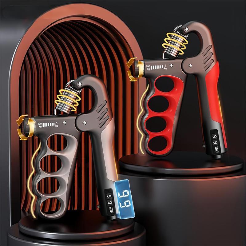 Hand Grip Strengthener Adjustable Hand Grip Exerciser 1pc Digital Grip Strength Trainer 5-100kg for Fitness Gym Training Gift for Him All-Season Use Without Electricity
