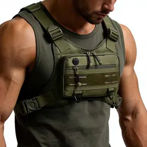 Men's & Women's Sports Chest Bag, Running Vest, Hiking, Trail Running and Fitness Multifunctional Chest Bag, Versatile Outdoor Gear
