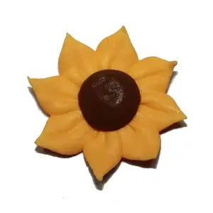 Sunflower Royal Icing Edible Cupcake Decorations 18pc
