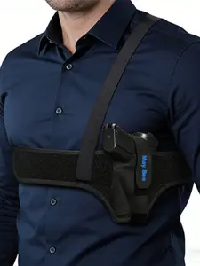 Deep Concealment Shoulder Holster, Universal Underarm Gun Holster for Men and Women, Fits Subcompact and Compact Pistols for S&W Bodyguard, M&P Shield 9mm, Glock 19 26 42 43, Ruger LCP, LC9, Sig P365