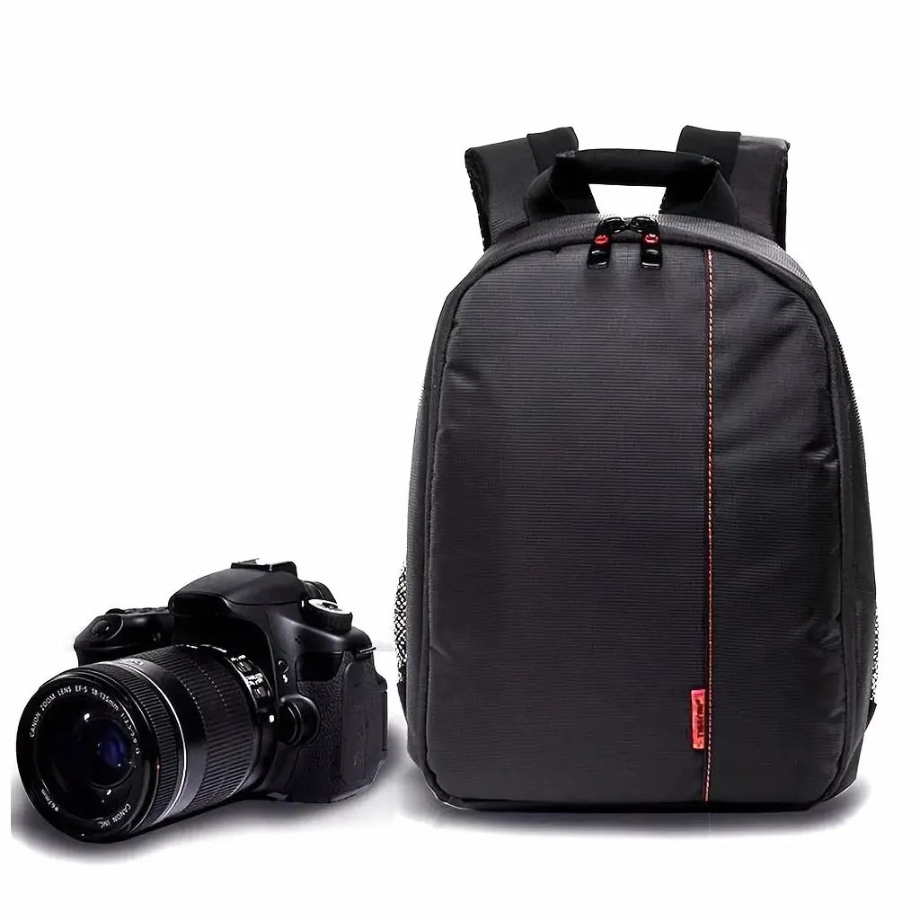 Camera Backpack Bag Shoulder Bag Travel Case Outdoor Professional SLR/DSLR Camera Bag Photography Backpack with Interior, for Canon Nikon Sony Digital Lens Orange