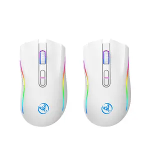 2.4G RGB Luminous Wireless Mouse TYPE-C Rechargeable Interface 7-Button Gaming Mouse