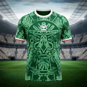 Mexico Heritage Style Jersey (2026 Edition) Gold Cup – Retro Football Inspired Soccer Shirt, Vintage Mexico-Inspired Sports Jersey, Lightweight Breathable Athletic Shirt, Unisex Fan Style Jersey, Gift for Soccer Lovers