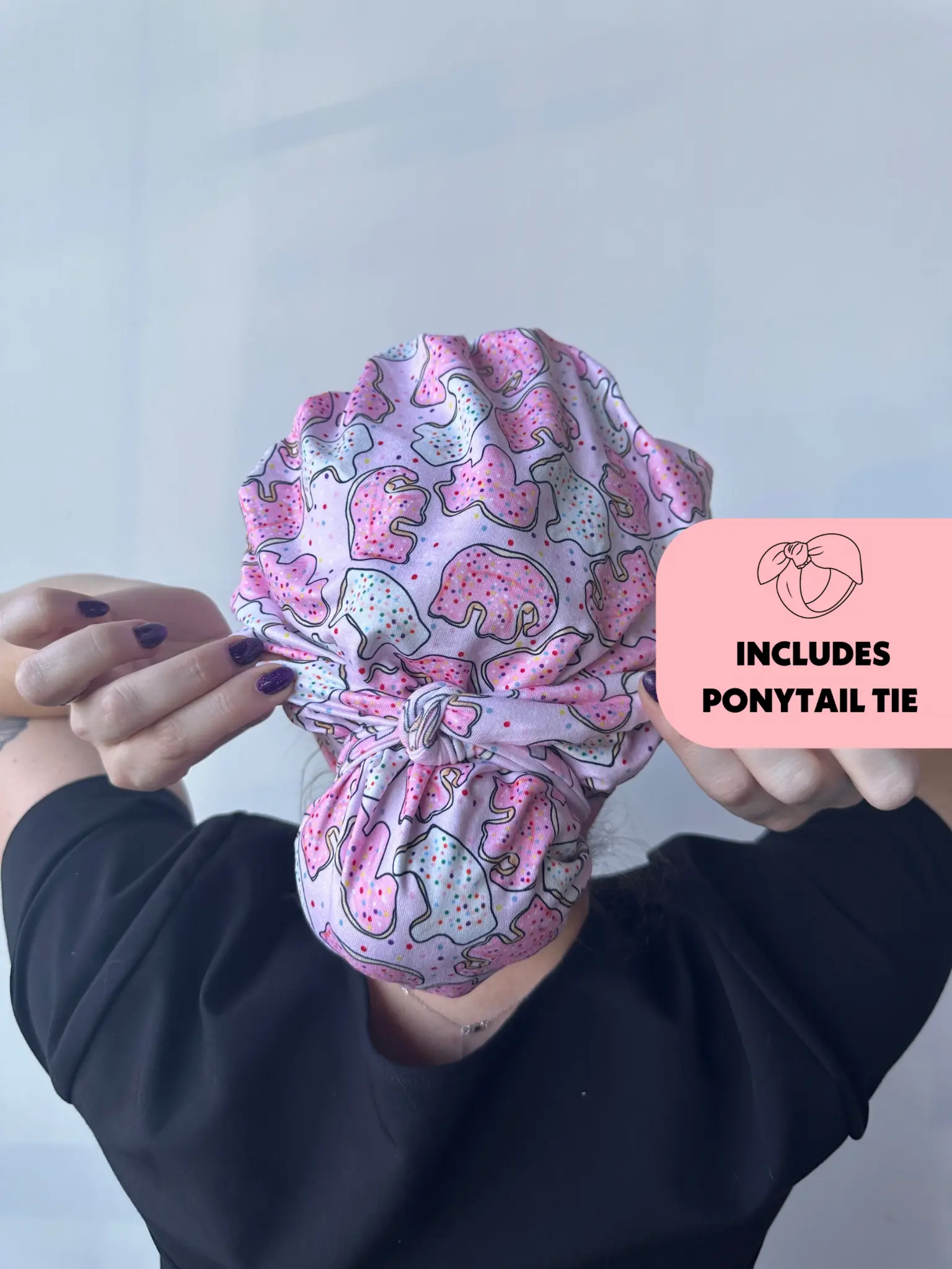 DuoStyle Scrub Hat - Animal Cookies