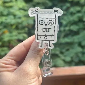 Cartoon Doodle Ortho Fracture Plate- Nurse badge reel, RN, MD, Orthopedics, healthcare, work accessory