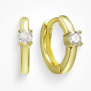 EVRY JEWELS Gold or Silver Plated Women's Hypoallergenic Champagne Earrings
