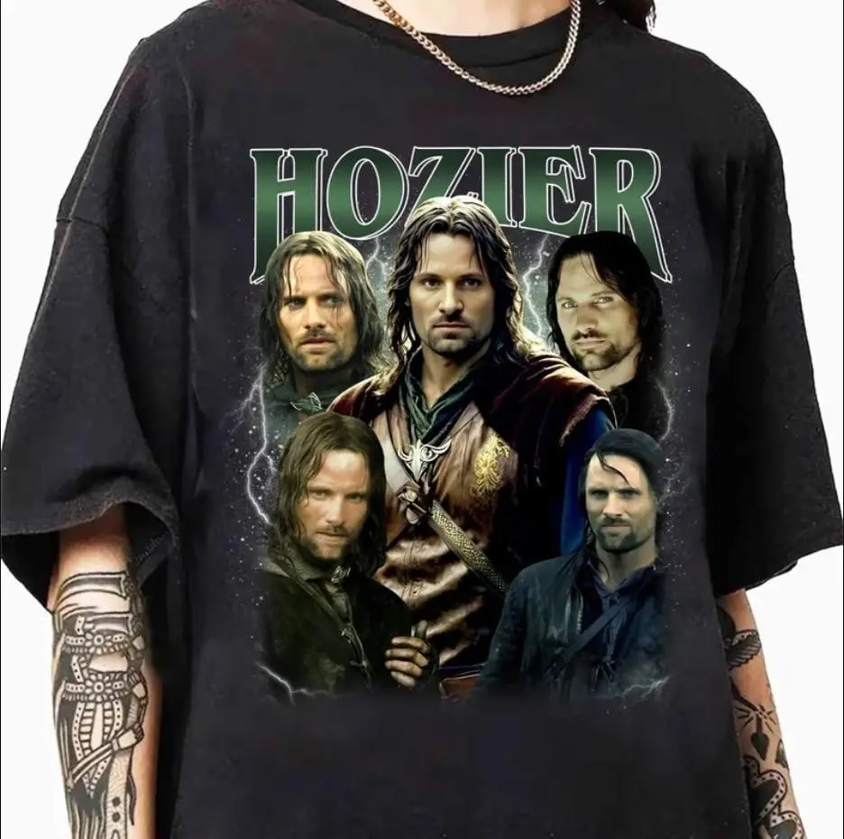 Hozier Aragon Wash Oversized Shirt, Aragorn Vintage Bootleg Shirt, Aragorn Graphic Tee, Hozier Aragorn Shirt