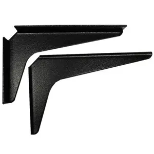 212 MAIN Am0812 B Steel Reversible Wall Work Station Brackets, 8x12 in Black, 1000lb Capacity Display Shelf Organiser for Household Appliance Parts & Accessories