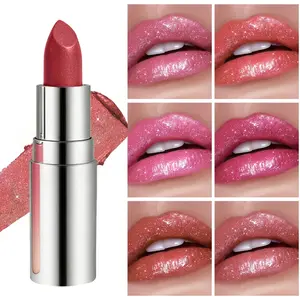 Sam Sugar Gradient Lipstick, Moisturizing Pearl Glossy Finish, Hydrating, Easy Application, Boosts Color, Perfect Holiday Gift, Suitable for Multiple Scenarios, Makeup, Moisture