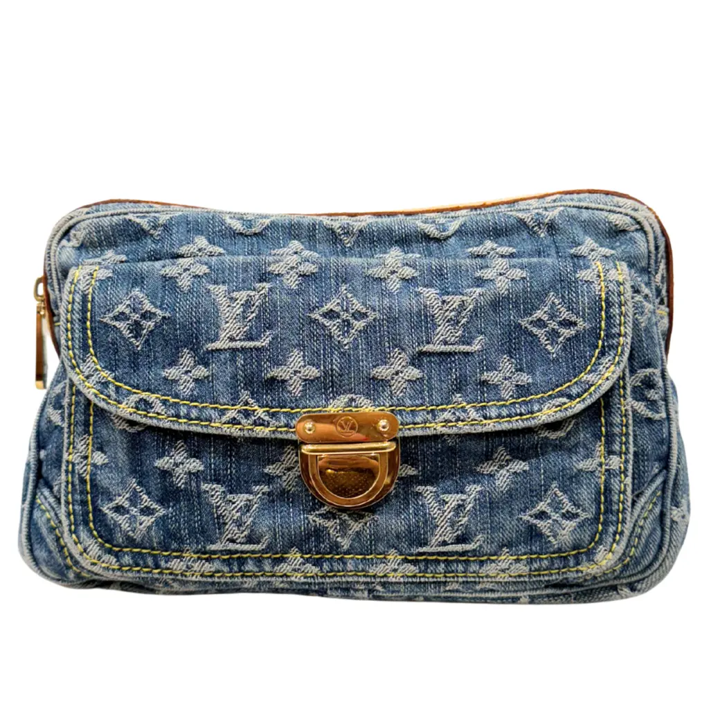 Pre-owned Louis Vuitton canvas Belt Bags Denim Belt Bag