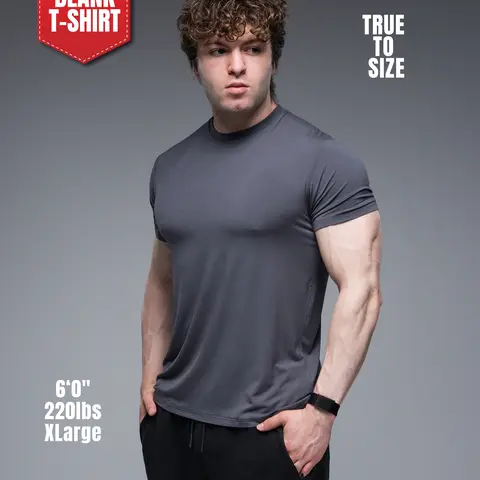 EKKO Rayon Fitted Blank T-Shirt