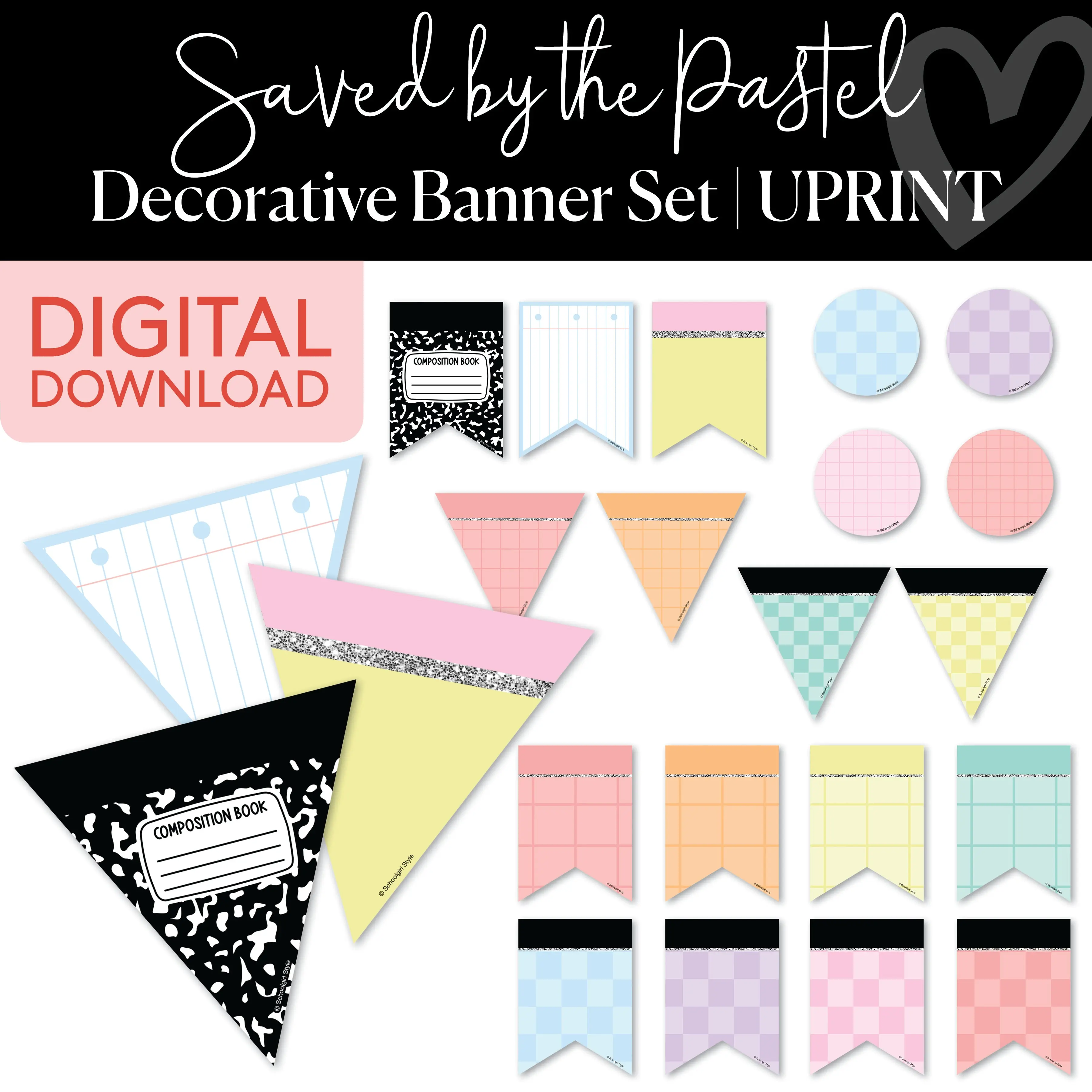 Printable Classroom Banners | Saved By The Pastel