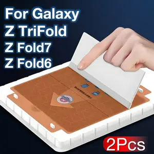 Samsung Galaxy Z Trifold/z Fold 7/z Fold 6 Foldable Screen Protector, 2pcs Auto-Positioning Ultra-Clear Protective Film