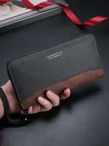 Men's New Multi-Card Slot Multifunctional Retro Trendy Teen Long Classic Zipper Business Style Wallet, Fashionable European and American Style