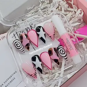 Pink Pattern Set | GelX Press Ons