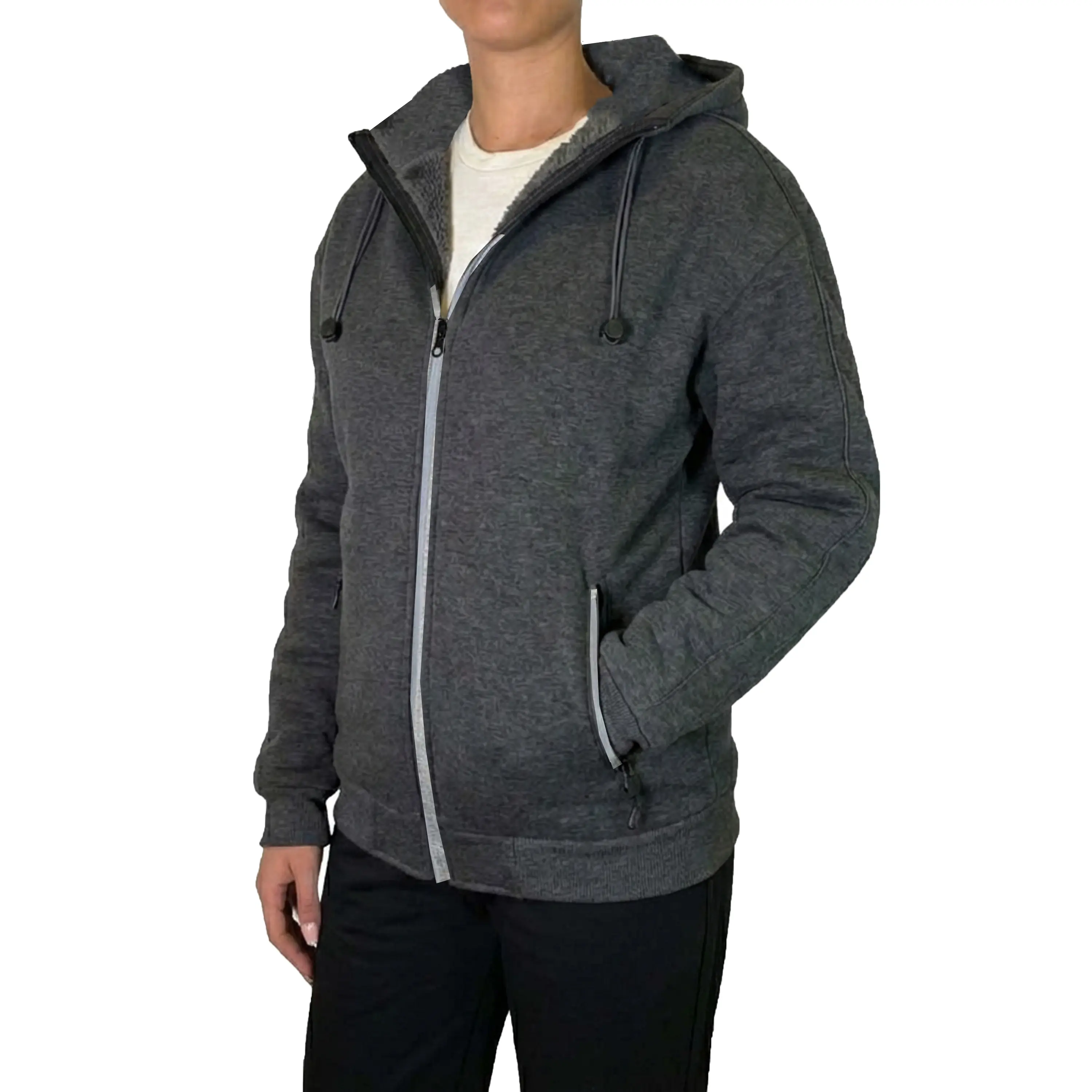 (Style 1 - Tech Zip) Charcoal