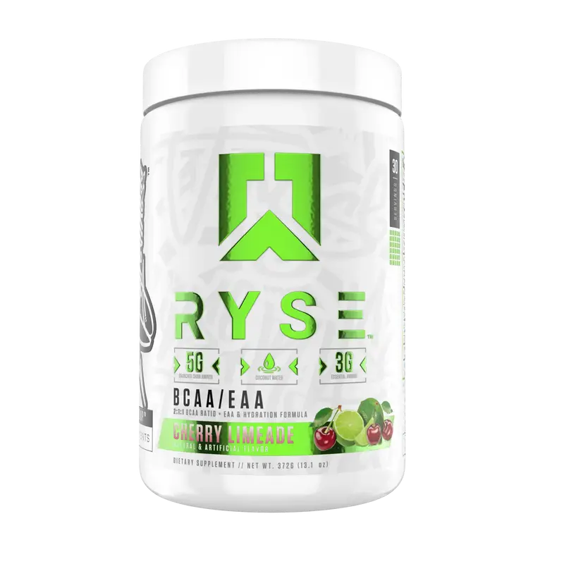 RYSE BCAA EAA Powder - 5g Branched Chain Amino Acids, 3g Essential Aminos, Sugar-Free Electrolytes Energy Supplement - 30 Servings
