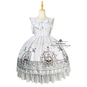 Skull in Cage JSK - White Version (with Pockets)