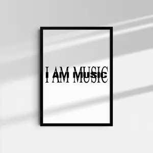 I Am Music Poster, Vintage Playboi  Unique Fashion Wall Art For Fan, Poster Home Decor For Men Women