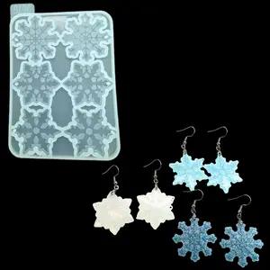 3 Set Snowflake Earring Mold