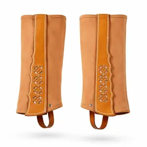 Polainas (M) Natural Gamuza Rescadas Charra Chaps