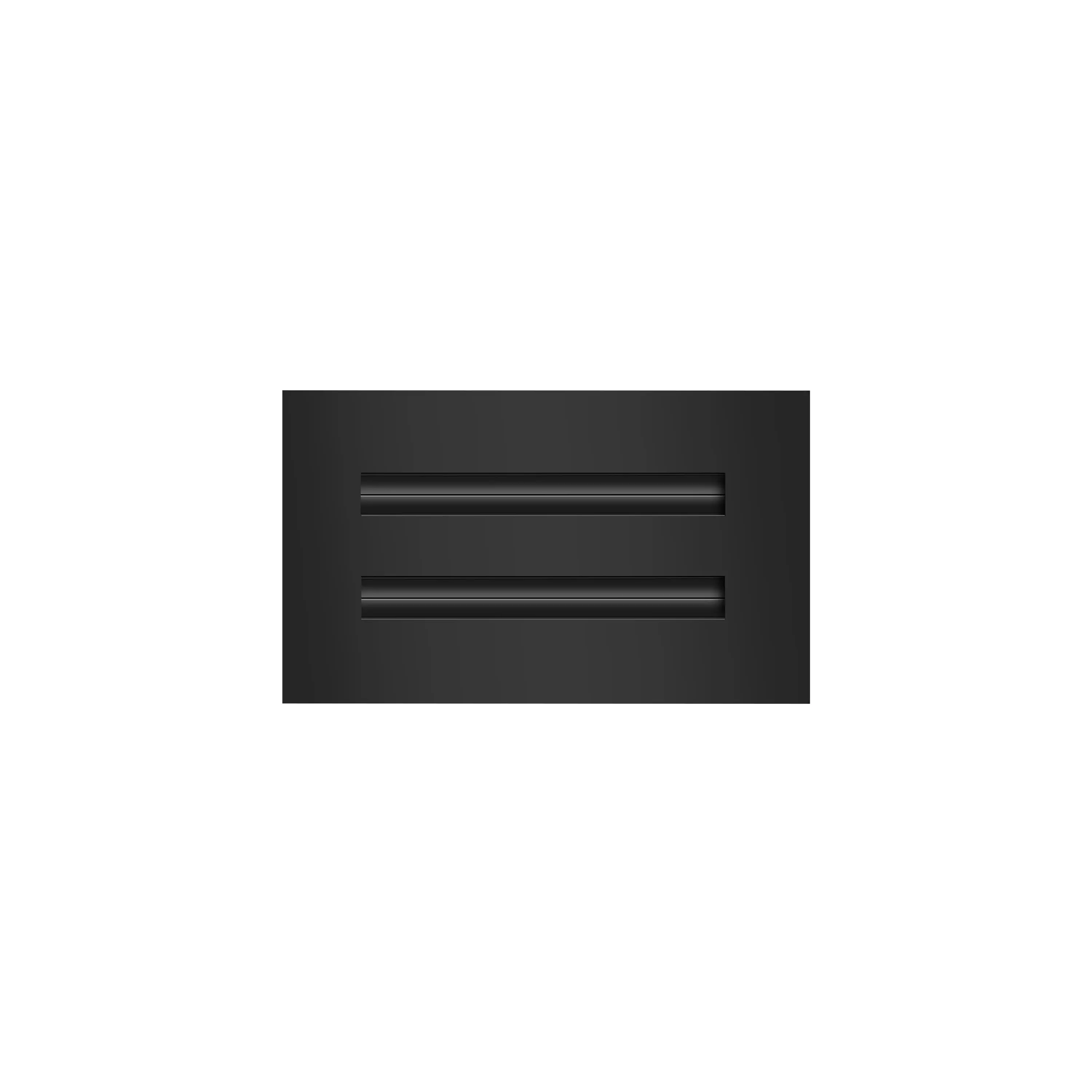 BUILDMART - 8x4 Black Modern AC Vent Cover - Decorative Aluminum Air Vent - Standard Linear Slot Diffuser - Heating and Cooling Register Grille for Ceiling, Walls & Floors - Texas Buildmart