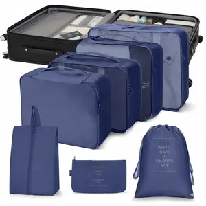 Airplane-Grade Waterproof Storage Bags Set, Multi-Size Compression Packing Organizers for Travel, Moisture-Proof & Wrinkle-Free Vacuum Bags with See-Through Window, Suitcase Expander for Clothes Packing
