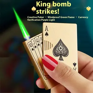 Unique Poker Card Design Lighter – No Butane, Pure Style