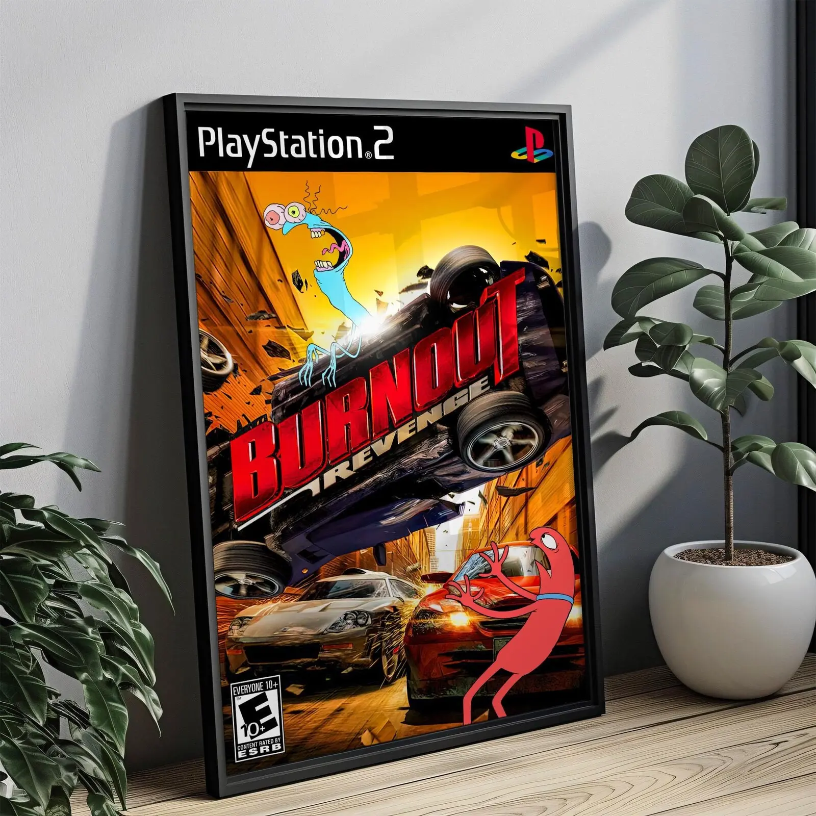 Smiling Friends Burnout Revenge Poster | Funny Wall Art for Home Decor | Unique Gift Idea for Fans