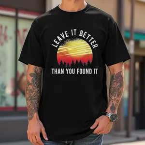 Environmental T-Shirt. Earth Shirt. Earth Gift. Camper Gift. Environmental Awareness Shirt. Camp Shirt. Travel Shirt Leave it better graphic tee