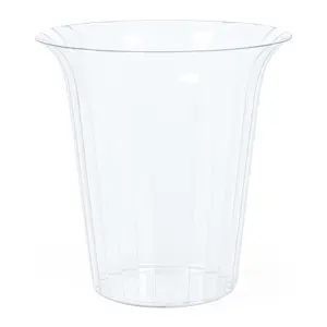 Clear Flared Plastic Cylinder Candy Buffet Container - 40 oz