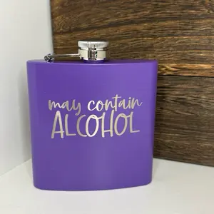 May Contain Alcohol flask Drinkware